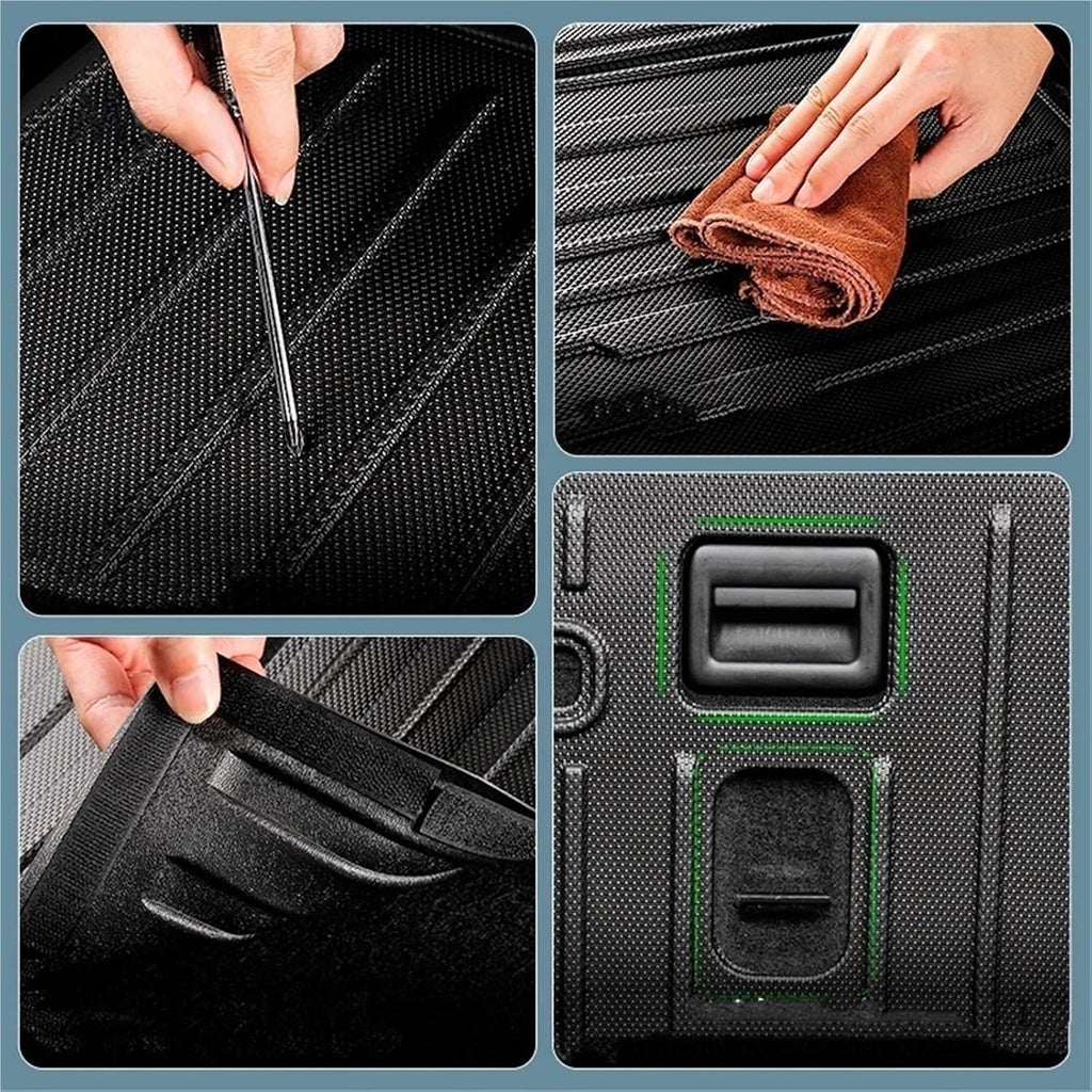 for ROX 01 Polestones 2023 2024 2025 Car TPE Floor Mats Cargo Liner Trunk Mat Seat Back Cover Waterproof Carpet Accessories(D)
