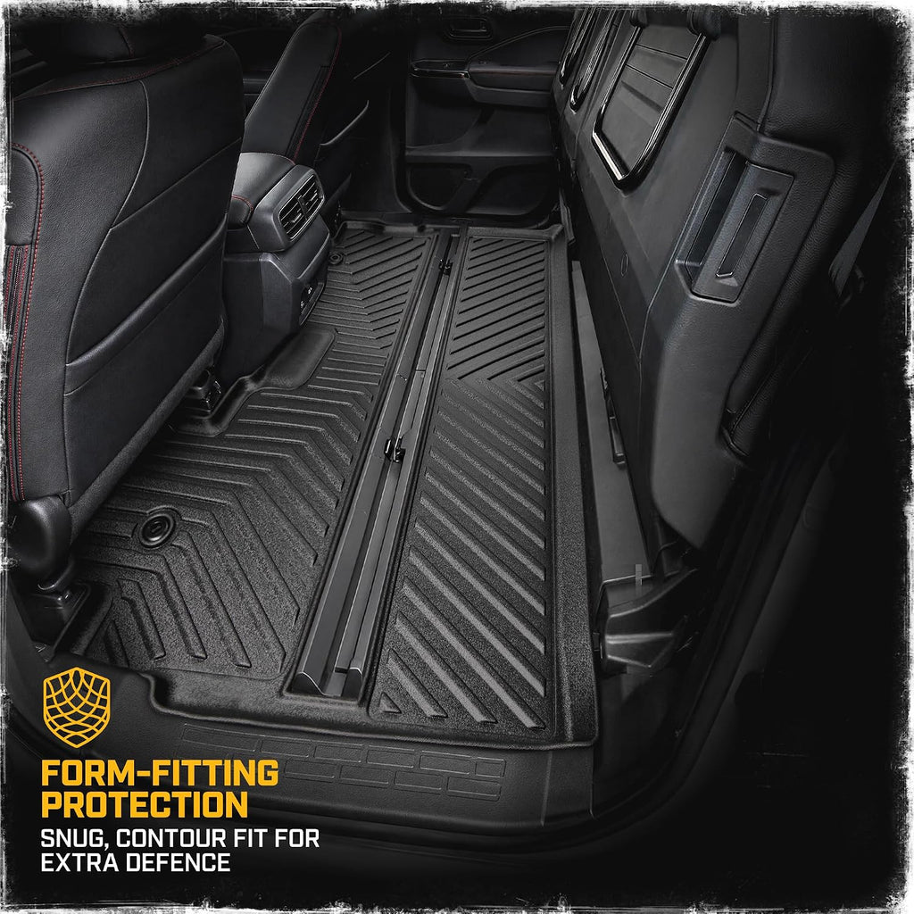 CAT® JustFit™ 3D Custom Fit Floor Mats for Honda Ridgeline 2017-2025, Heavy Duty All Weather Floor Liners Laser Measured, Honda Ridgeline Accessories