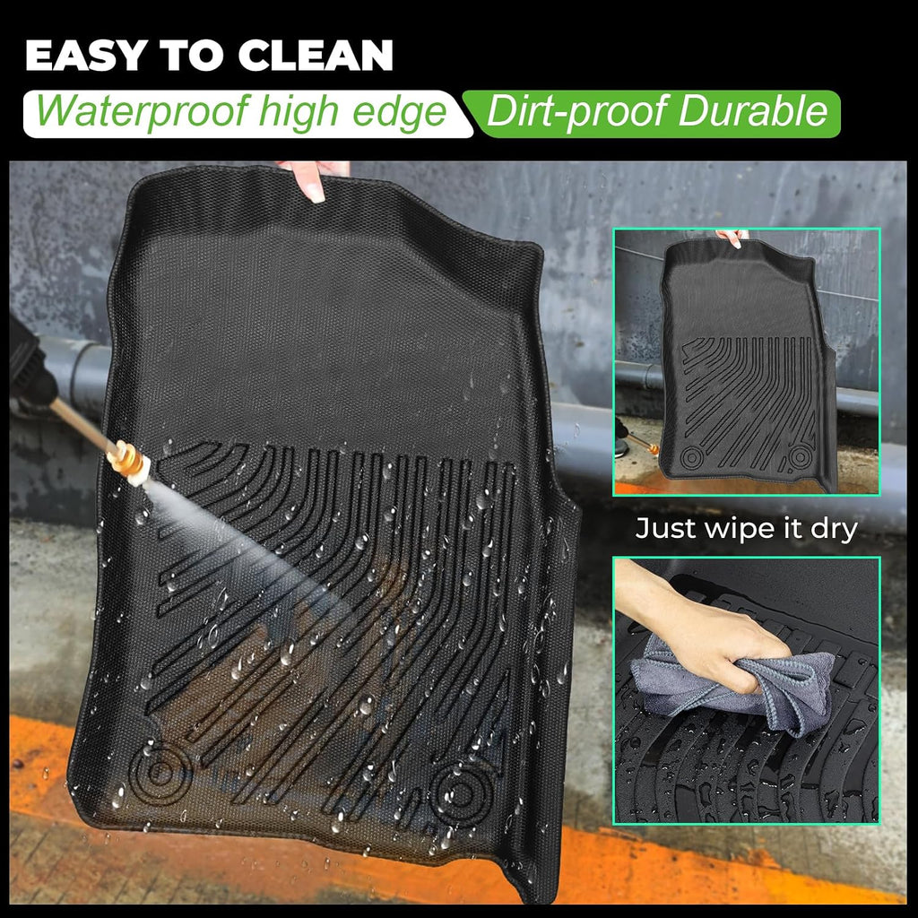 Floor Mats & Backrest Mats & Cargo Mat Custom for 1996-2002 Toyota 4Runner,All Weather Protection for Car Mats Anti-Slip TPE Odorless Floor Liners Toyota 4Runner Accessories