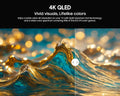 SYLVOX Outdoor TV with Rolling Stand, 55 inch 4K UHD QLED Smart TVs, Weatherproof, IP56 Waterproof, 1000 Nits Partial Sun, Support Google Assistant, Wide Viewing Angle (2026 Model)