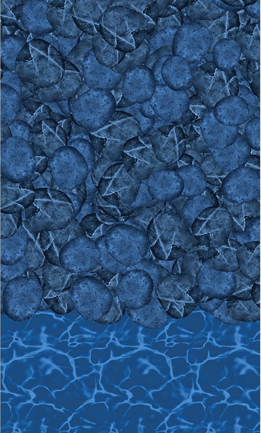 Blue Wave Pebble 24 Ft Round Pool Liner for Above Ground Pools – Weather Resistant Heavy Gauge Vinyl with Unibead Design & Welded Seams – Blue, Fits 52-in Deep Walls