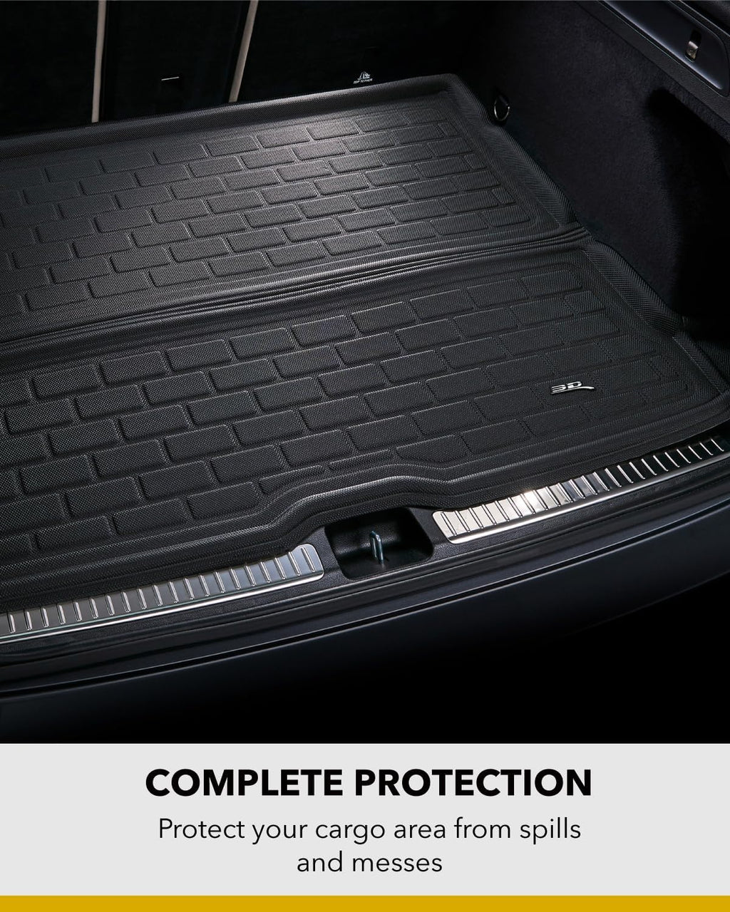 3D MAXpider Custom Fit KAGU Cargo Liner (BLACK) Compatible with MAZDA CX-9 2016-2023 - Cargo Liner