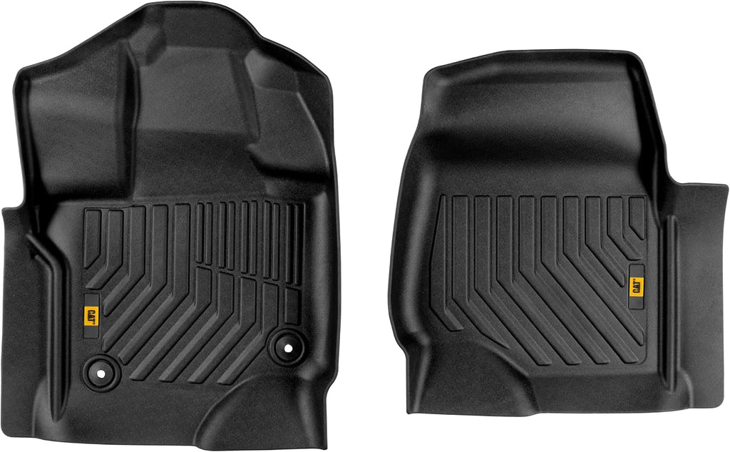 CAT® JustFit™ 3D Custom Fit Front Floor Mats for Ford F-150 Super Cab 2015-2026, Heavy Duty Rubber Floor Liners Laser Measured, Ford F150 SuperCab Accessories