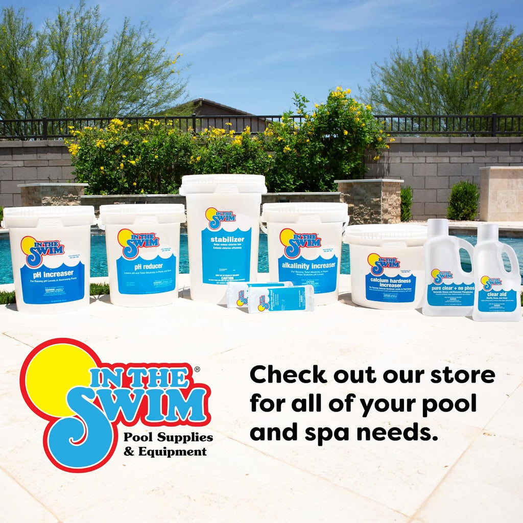 In The Swim High-Usage Pool Maintenance Kit – Chlorine-Free Shock, Pure Clear Enzyme, Water Clarifier - Crystal Clear Pools - Basic
