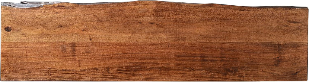 Jofran Nature's Edge 72' Farmhouse Dining Table - Solid Wood Counter Height Dining Table for Modern Homes, Chestnut