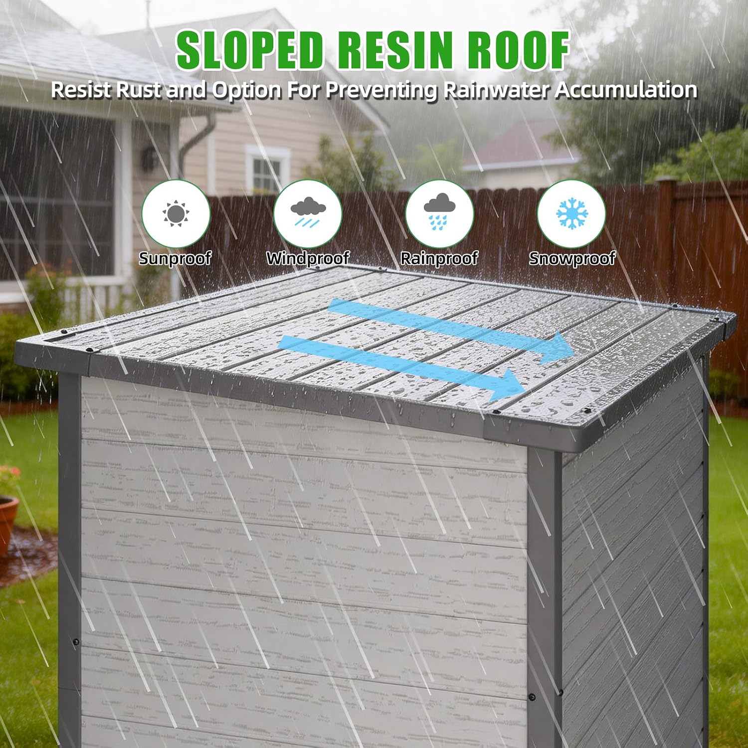 Large 58 Cu.Ft Resin Outdoor Storage Cabinet Waterproof with Adjustable Shelves, Vertical Tall Plastic Storage Cabinet with Reinforced Floor, Weatherproof Sheds & Outdoor Storage Clearance with Base