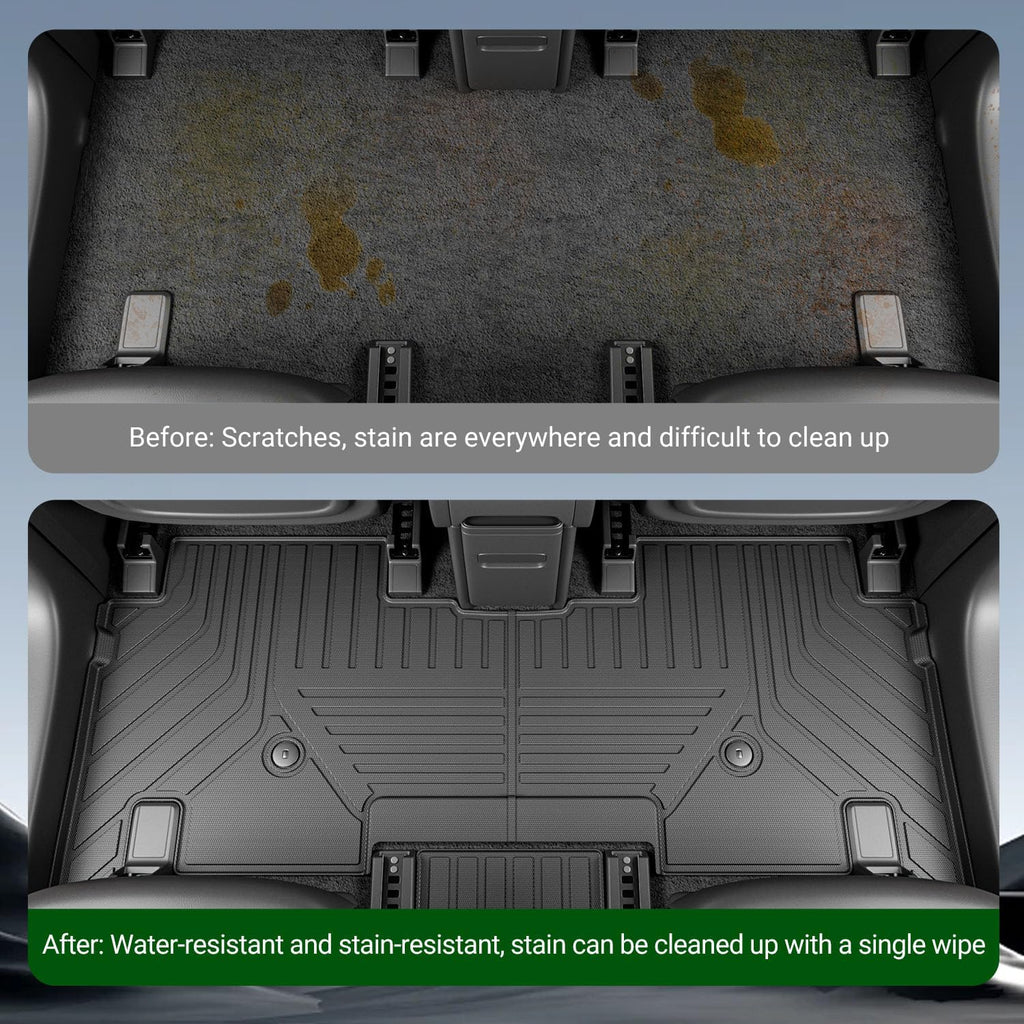 xipoqix Floor Mats Cargo Mat Backrest Mats Compatible with 2024-2026 Kia EV9 TPE Cargo Liner Floor Liner Replacement for 2024 2025 2026 Kia EV9 Accessories (Trunk Mat+2nd Row Backrest Mats+Floor Mats)