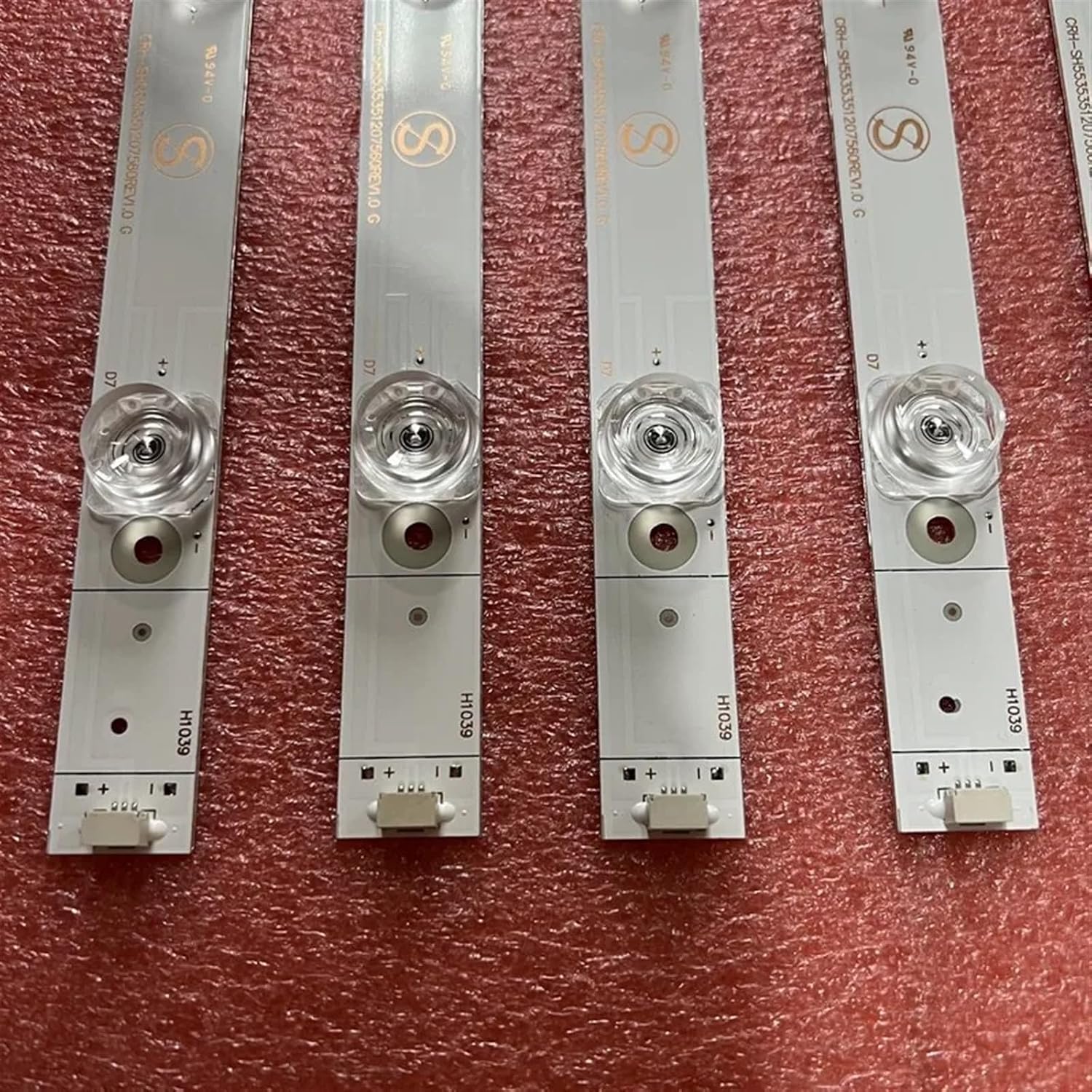 Kit 12pcs 7LED LED Strip Compatible with TV 55' 55D2400 CRH-SH553535120758GREV1.1 G 4C-LB550T-GY3 (Color : 60 PCS for 5 TV)