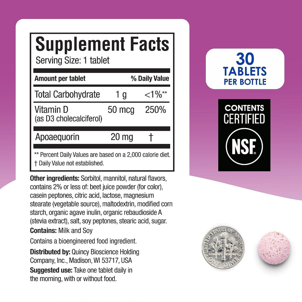 Prevagen Extra Strength Mixed Berry Chewables - 60 Tablets (2 Month Supply) | Formulated for Your Brain | 20mg of Apoaequorin Plus Vitamin D3 with 7-Day Pill Minder