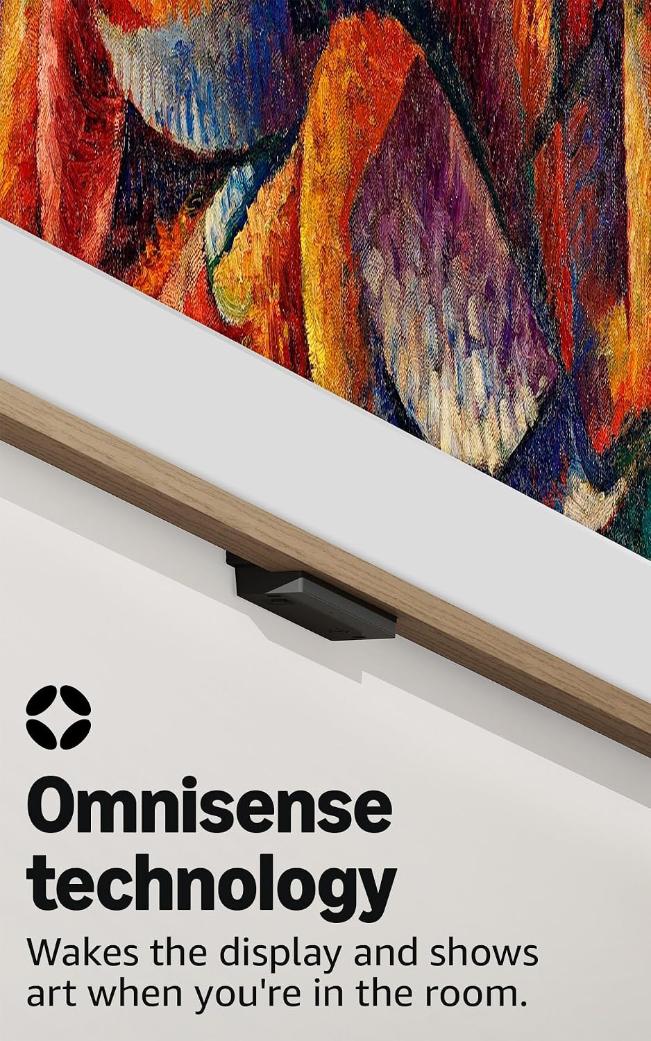 Amazon Ember Artline 55' with Fire TV (newest model), 4K Ultra HD QLED smart TV with free art and photos, anti-glare display, custom frames, Dolby Vision, find shows faster with Alexa+ - Ash