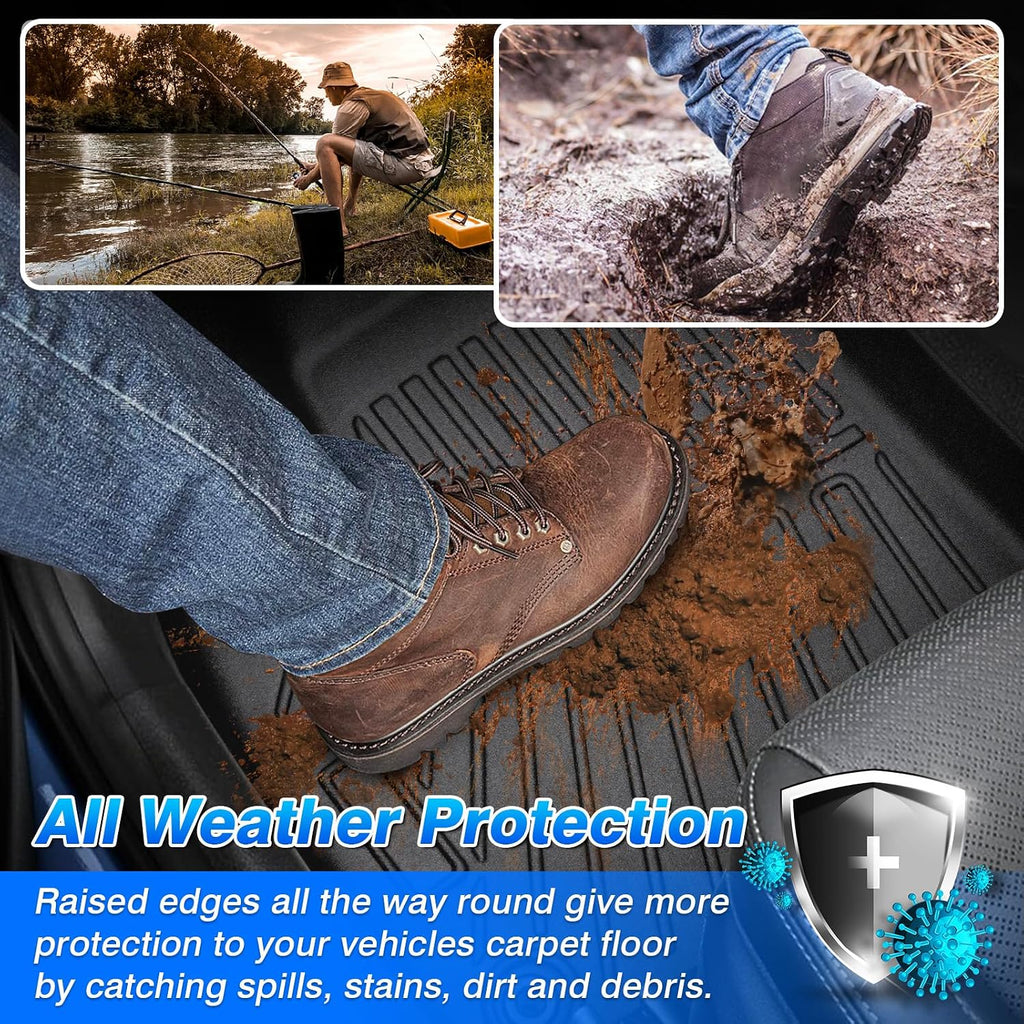 Cartist Floor Mats and Cargo Liner Fit for WRX 2022-2025 All Weather Floor Mat WRX Accessories Heavy Duty Carpet Protection
