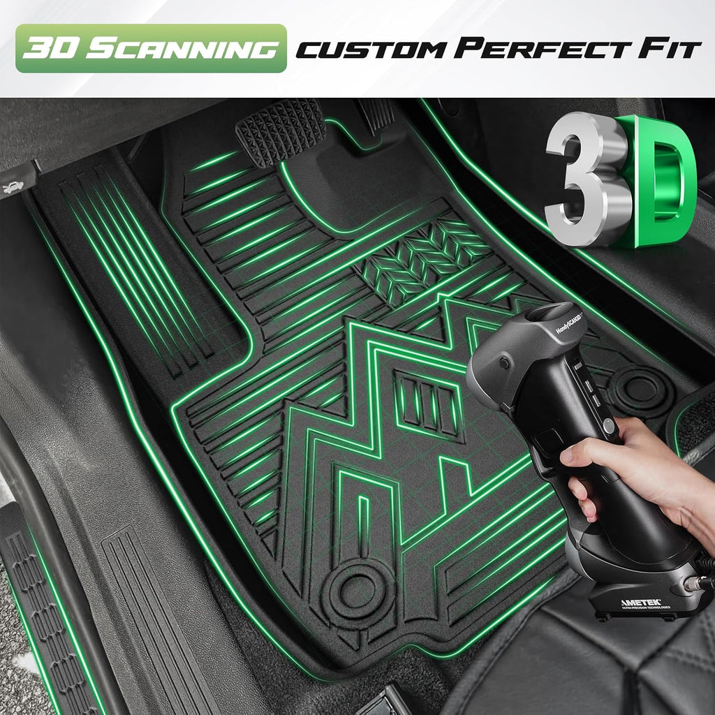 Floor Mats for 2025 2026 Chevrolet Equinox Gas (Not for EV) & GMC Terrain, All Weather Floor Mat & Cargo Liner & Door Sill Guards for Chevy Equinox Accessories, Heavy Duty Car Mats, Car Accessories