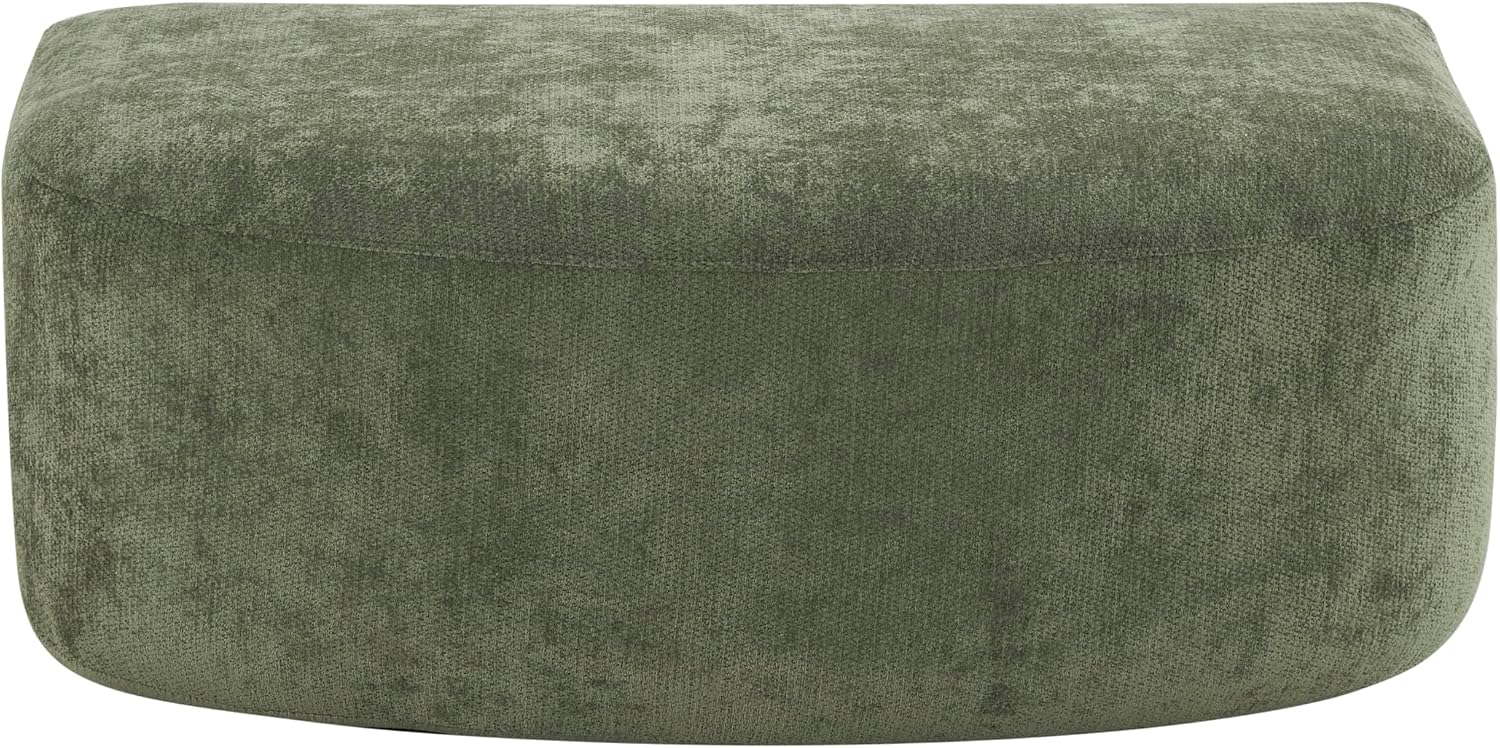 Christopher Knight Home Midel 111' Modular L-Shape Sofa Couch with Chaise Lounge, Modern Boneless Sofa for Living Room, Fabric Upholstered Cloud Couch with Deep Seat, Olive Green