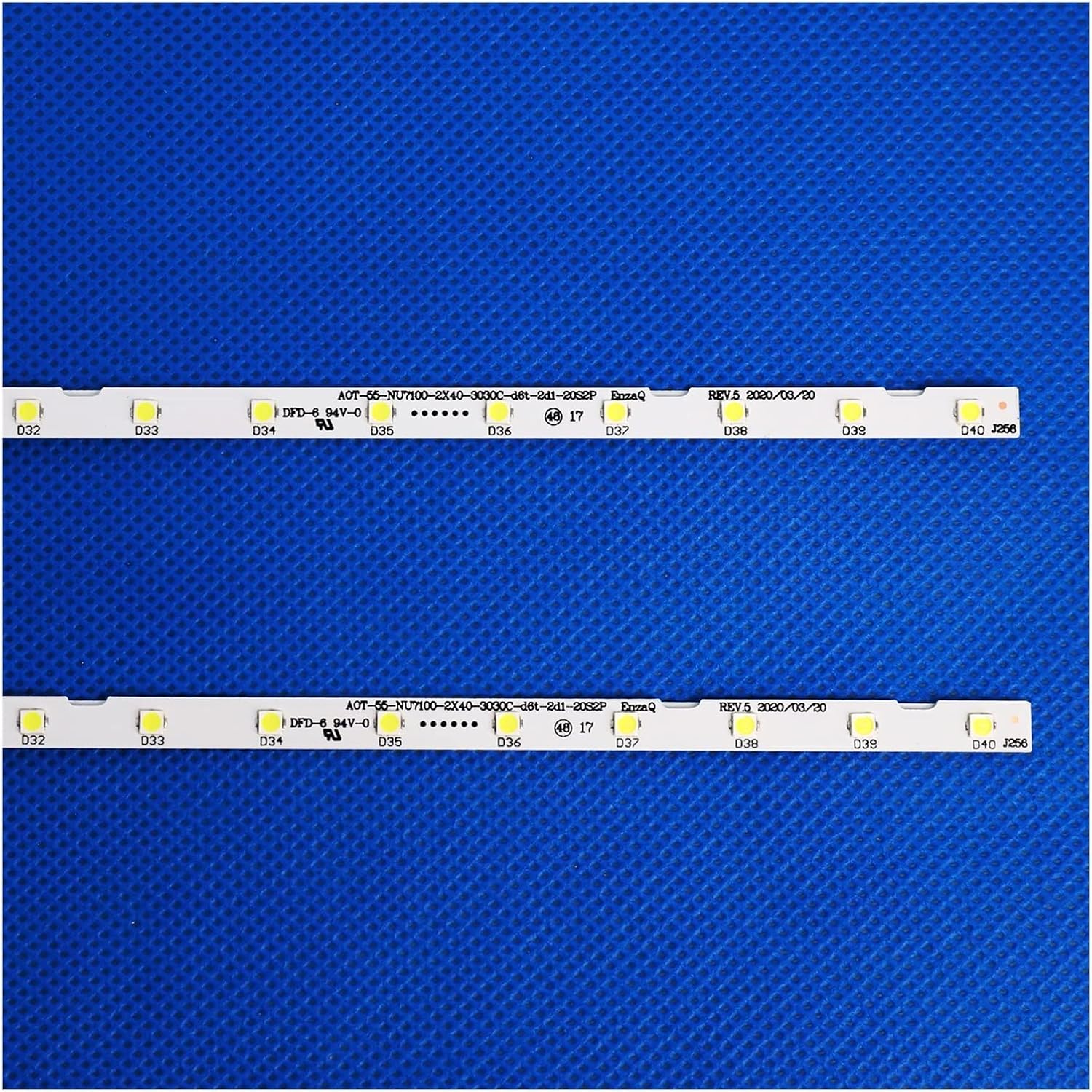 LED Backlight Strip 40 LED Fit for Samsung 55' TV UE55NU7300U UN55NU7300 Un55NU7090 HG55NJ678U UE55NU7120 UN55NU6950 UN55NU71(30set 60pcs)