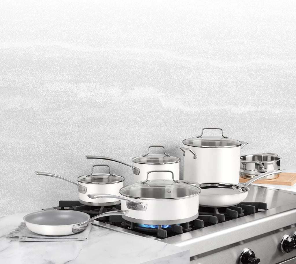 Cuisinart Matte White Stainless Steel 11 Piece Set