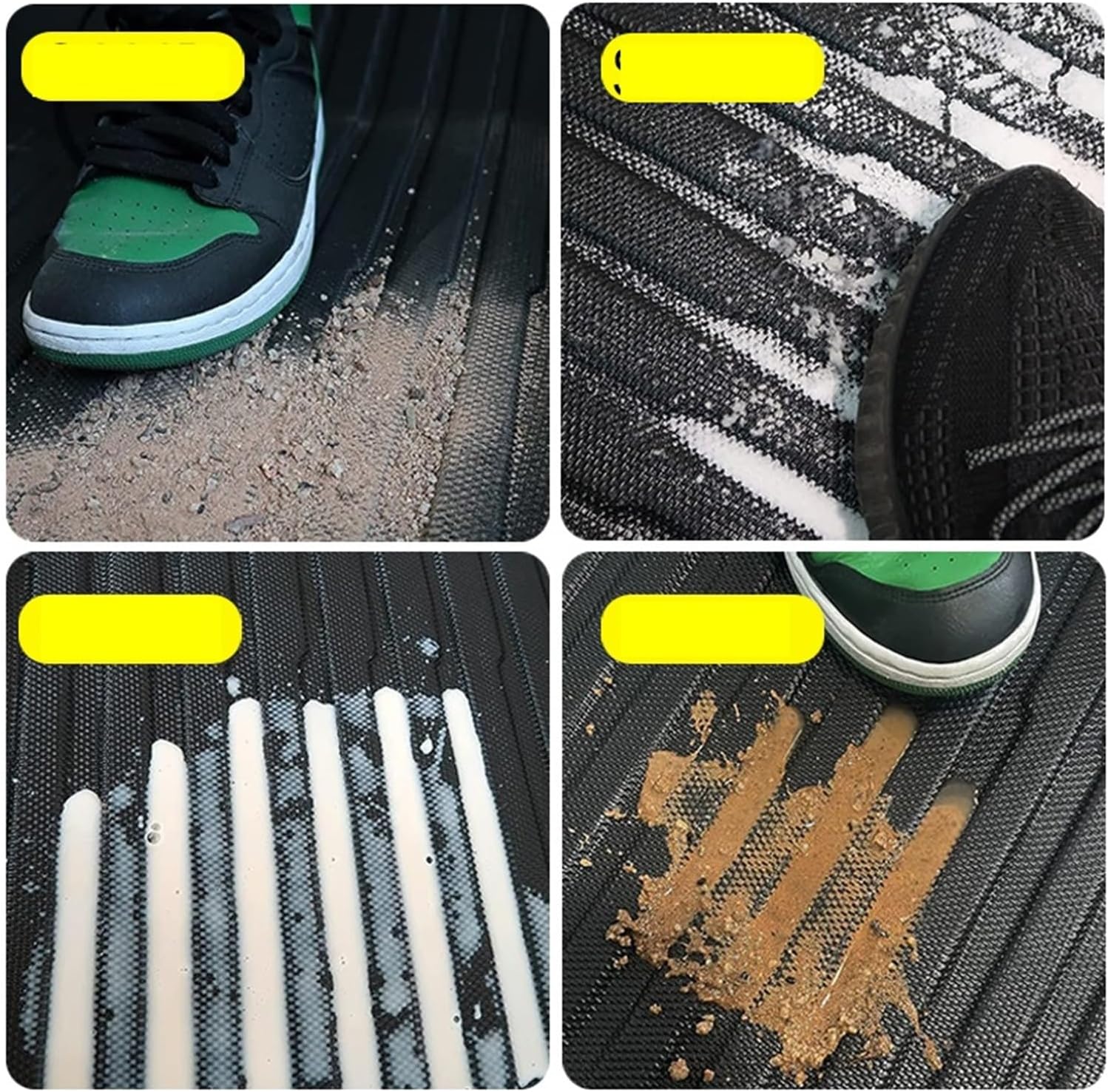 Compatible with Tesla Model 3 2024 Highland Floor Mats Cargo Liner Waterproof Anti-Slip Trunk Mat TPE Pads Model 3 2025 Highland Accessories(for 3 3Pcs Trunk Mat)