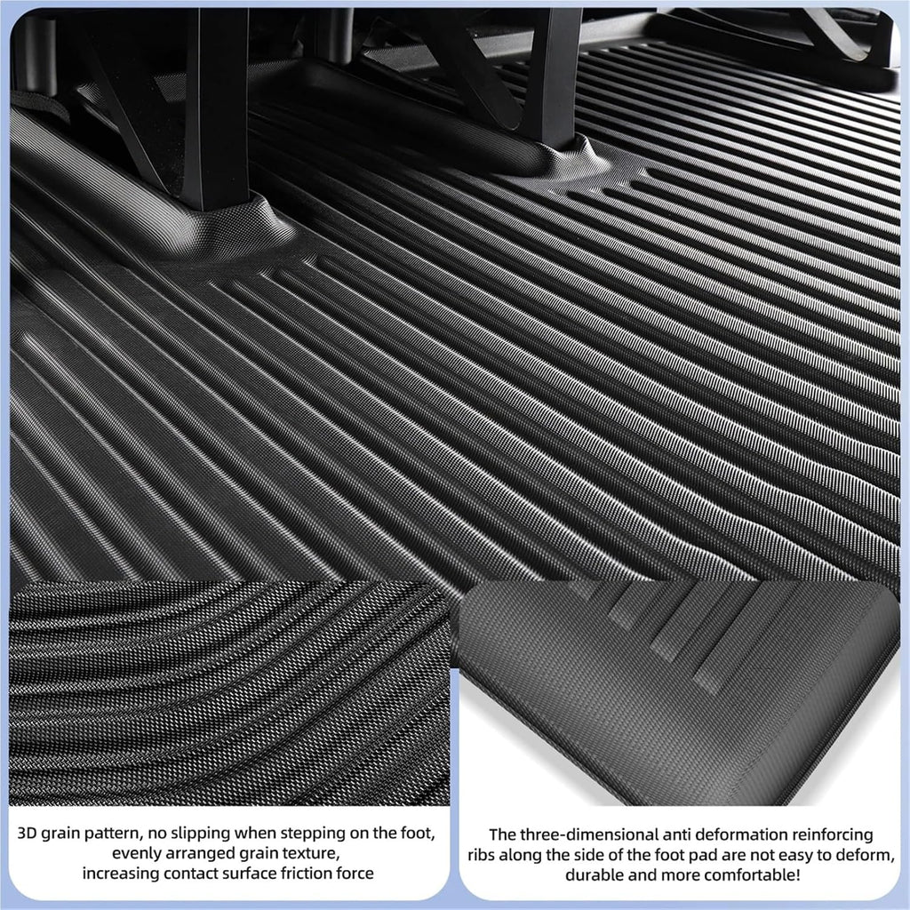 Compatible for Tesla Model X 2023 2024 TPE 3D Car Floor Mats Cargo Liner Trunk Pad Waterproof Protective Left Rudder(67 seat Trunk Pad)