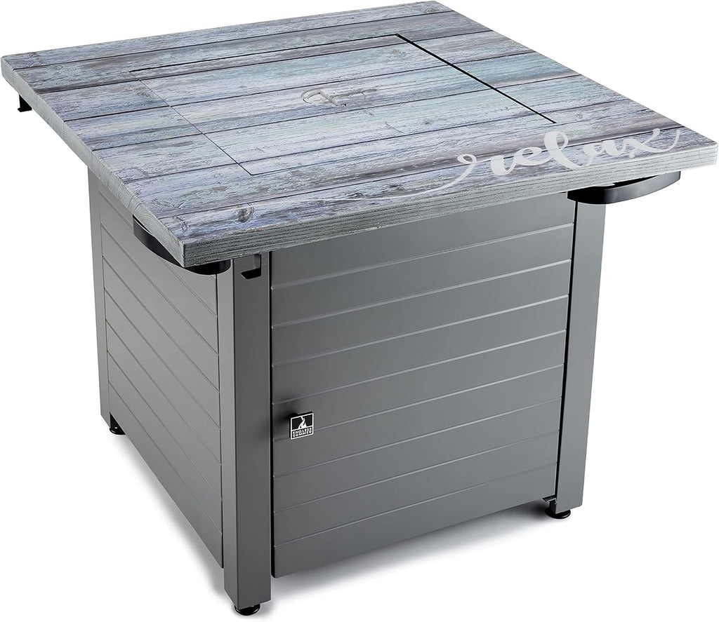 Relax Gray 30' Square Gas Fire Table