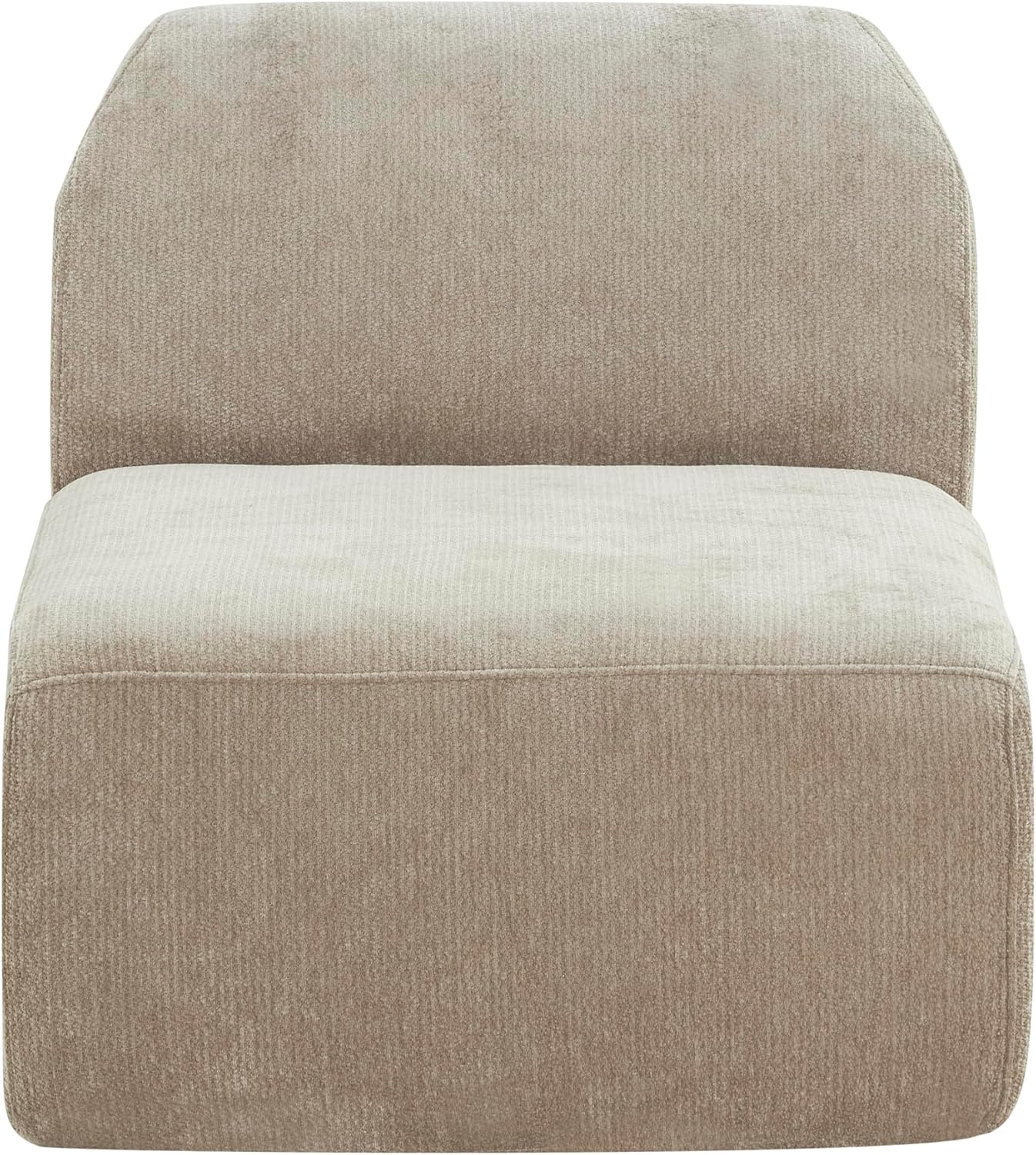 Christopher Knight Home Midel 111' Modular L-Shape Sofa Couch with Chaise Lounge, Modern Boneless Sofa for Living Room, Fabric Upholstered Cloud Couch with Deep Seat, Dark Beige