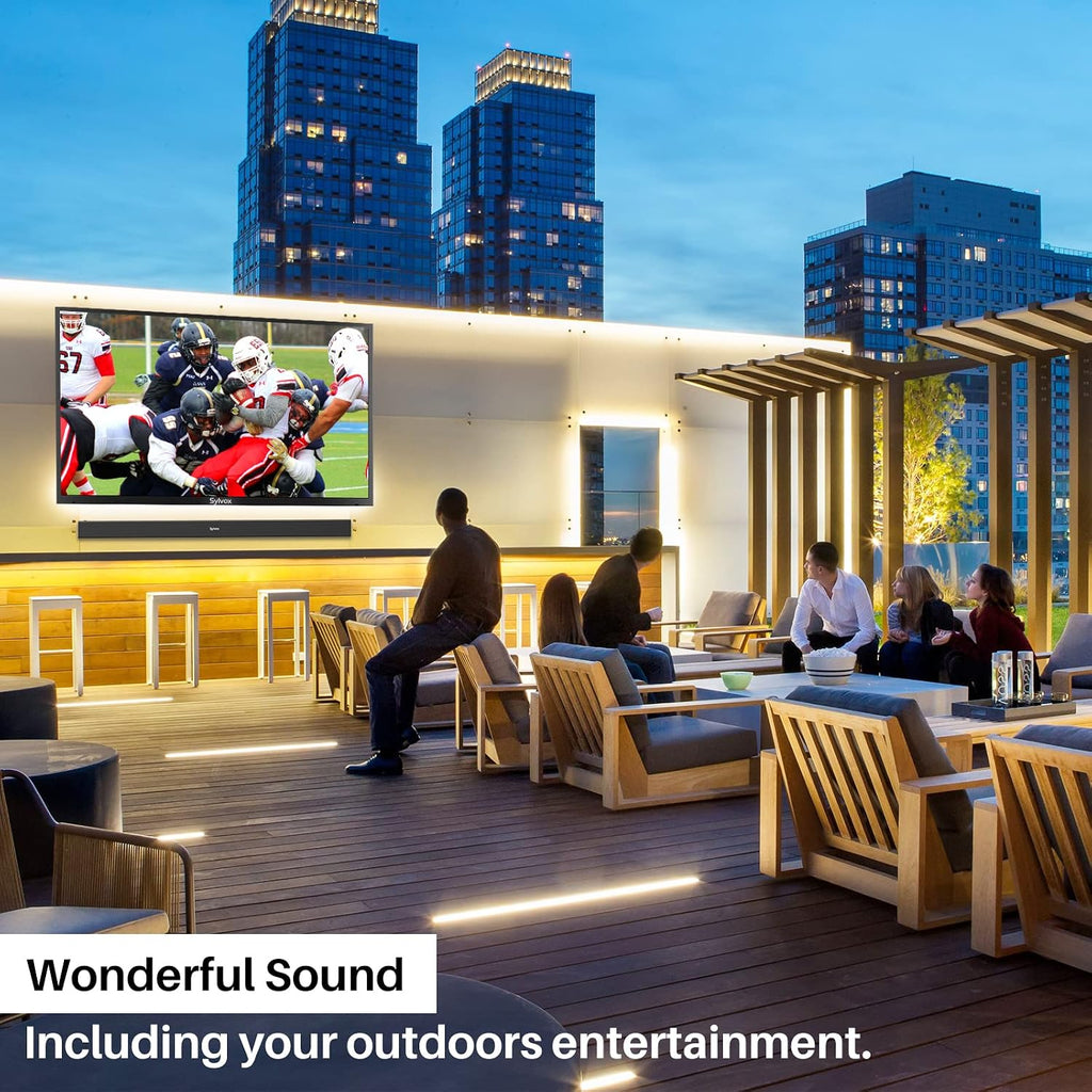SYLVOX Bundle: 65' 120Hz Waterproof Outdoor TV (2025 Gaming Series) & S2 Soundbar & Wall Mount