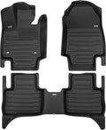 TuxMat - for Toyota RAV4 Hybrid 2019-2025 Models - Custom Car Mats - Maximum Coverage, All Weather, Laser Measured - This Full Set Includes 1st and 2nd Rows