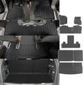 xipoqix 7 Seats Floor Mats Cargo Mat Backrest Mats Compatible with 2018-2024 Ford Expedition Floor Liner Replacement for 2018-2024 Ford Expedition Accessories (Trunk Mat+3rd Backrest Mats+Floor Mats)