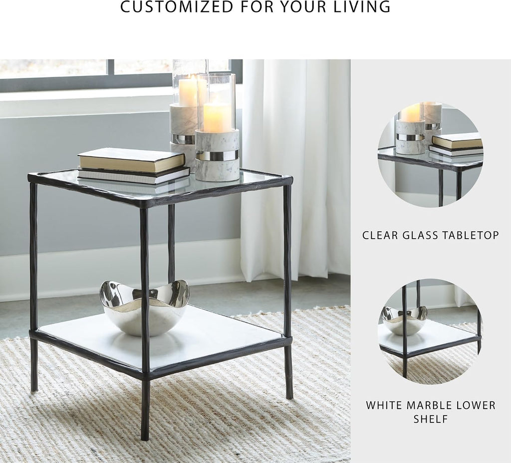 Signature Design by Ashley Ryandale Contemporary Accent Table, Antique Black