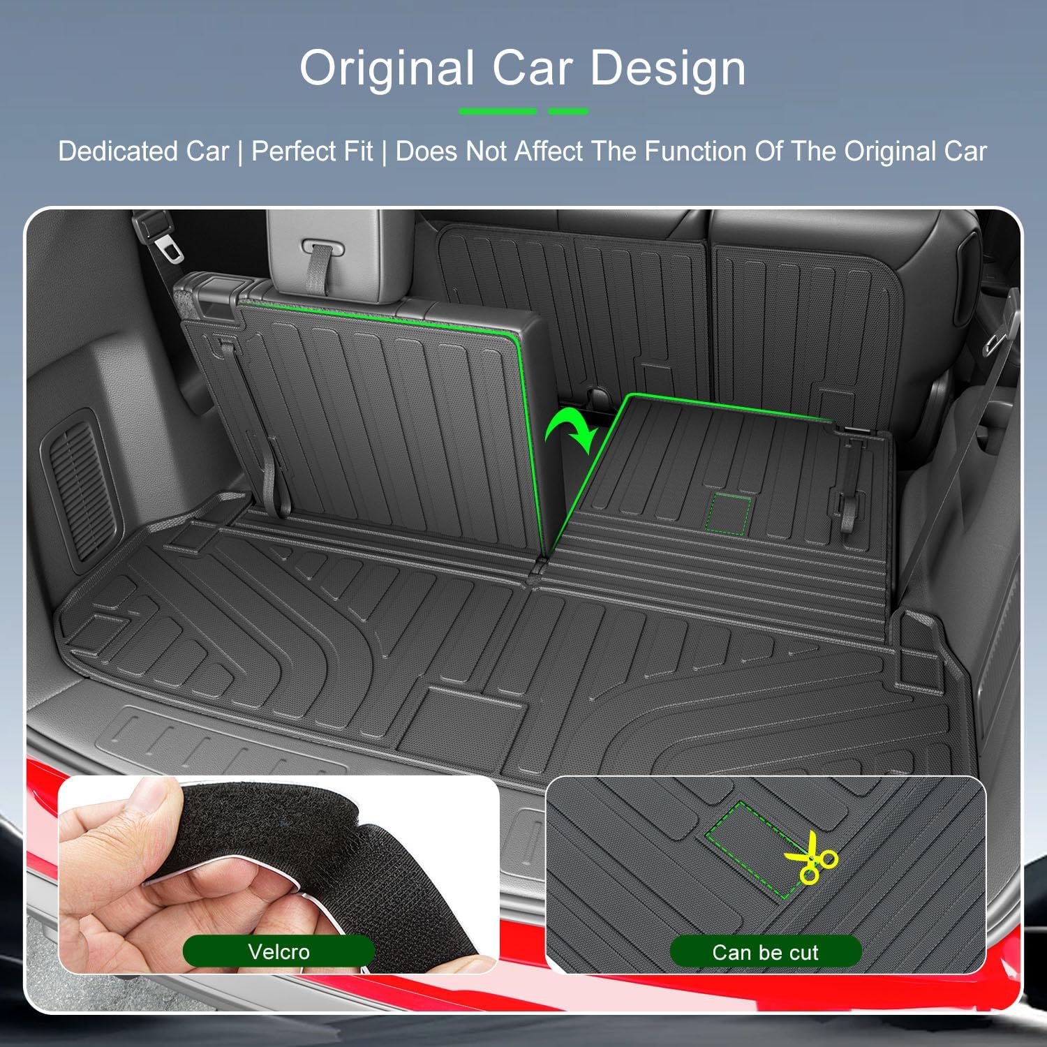 xipoqix 7 Seats Floor Mats Compatible with 2013-2020 Nissan Pathfinder /14-20 Infiniti QX60 13 JX35 Replacement for 2013-2020 Nissan Pathfinder Accessories (Trunk Mat+2nd Row Backrest Mats+Floor Mats)