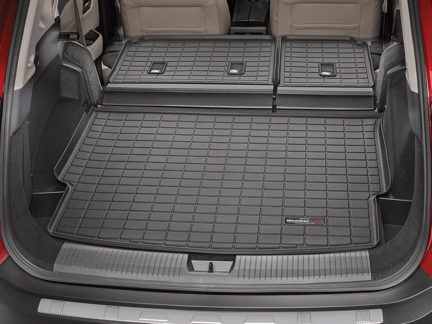 WeatherTech SeatBack Cargo Liner HP for Chevrolet Equinox, Terrain Behind 2nd Row w/Bumper Protector (431856IMSK), Cocoa