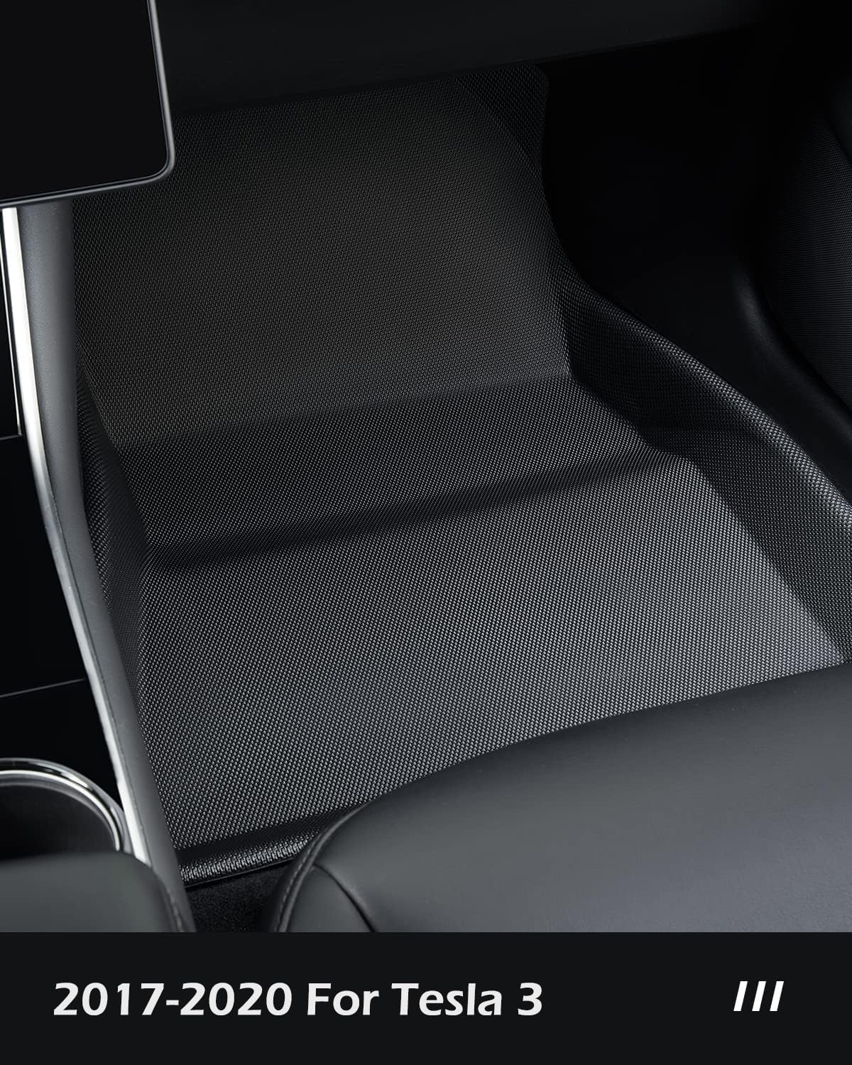 TAPTES for Tesla Model 3 Floor Mats 2020 2019 2018 2017, 6 PCS All Weather Floor Mats Trunk Rear Cargo Liners for Model 3 Accessories 2017-2020 (Before June 2020)