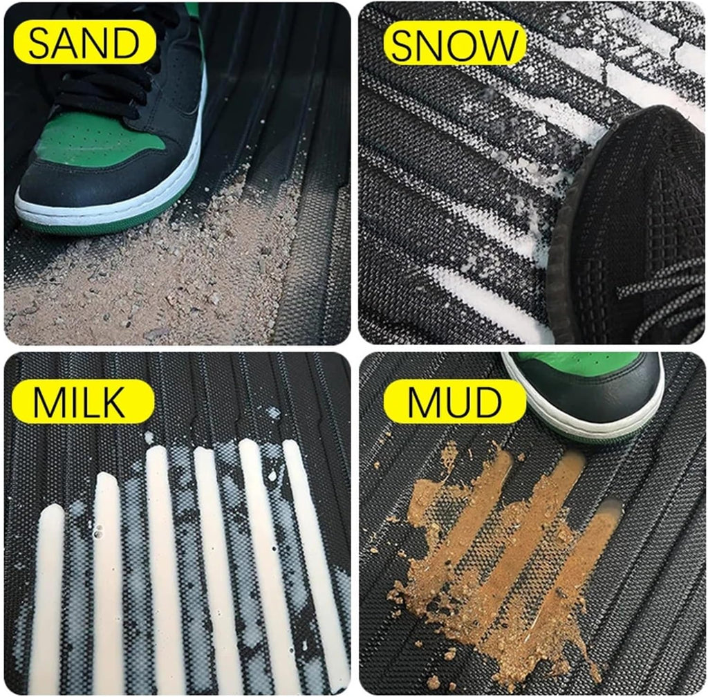Car Floor Mats Cargo Liner Waterproof Anti-Slip Trunk Mat TPE Pads Accessories，Compatible for Tesla Model 3 2024 Highland(for Model 3 9Pcs Mats)