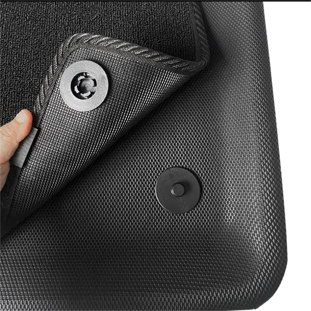 Compatible with Tesla Model 3 Highland XPE Floor Mats Trunk Mats All Weather Front Rear Cargo Liner Mat, Waterproof Anti-Slip Foot Pads(RHD Double mats)