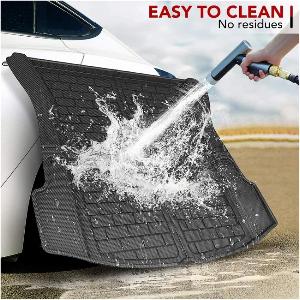 2024 Compatible with Tesla Model 3 Highland Floor Mats XPE All Weather Front Rear Cargo Liner Mat Waterproof Anti-Slip 3D Trunk Mats(3pcs Model 3 LHD)