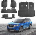 Cartist Floor Mats and Cargo Liner Fit for Nissan Pathfinder 8 Seats 2022-2026 All Weather TPE Floor Mat Pathfinder Accessories Heavy Duty Carpet Protection (Trunk Mat with Backrest Mat+Floor Mats)