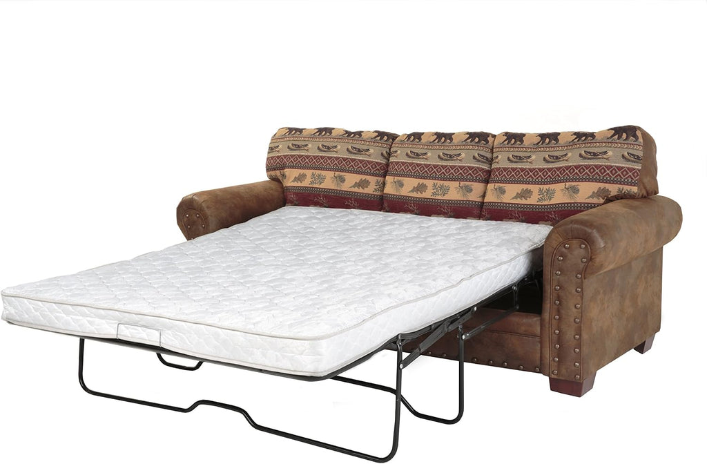 American Furniture Classics Sierra Lodge 4-piece Sleeper Sofa Set in Brown
