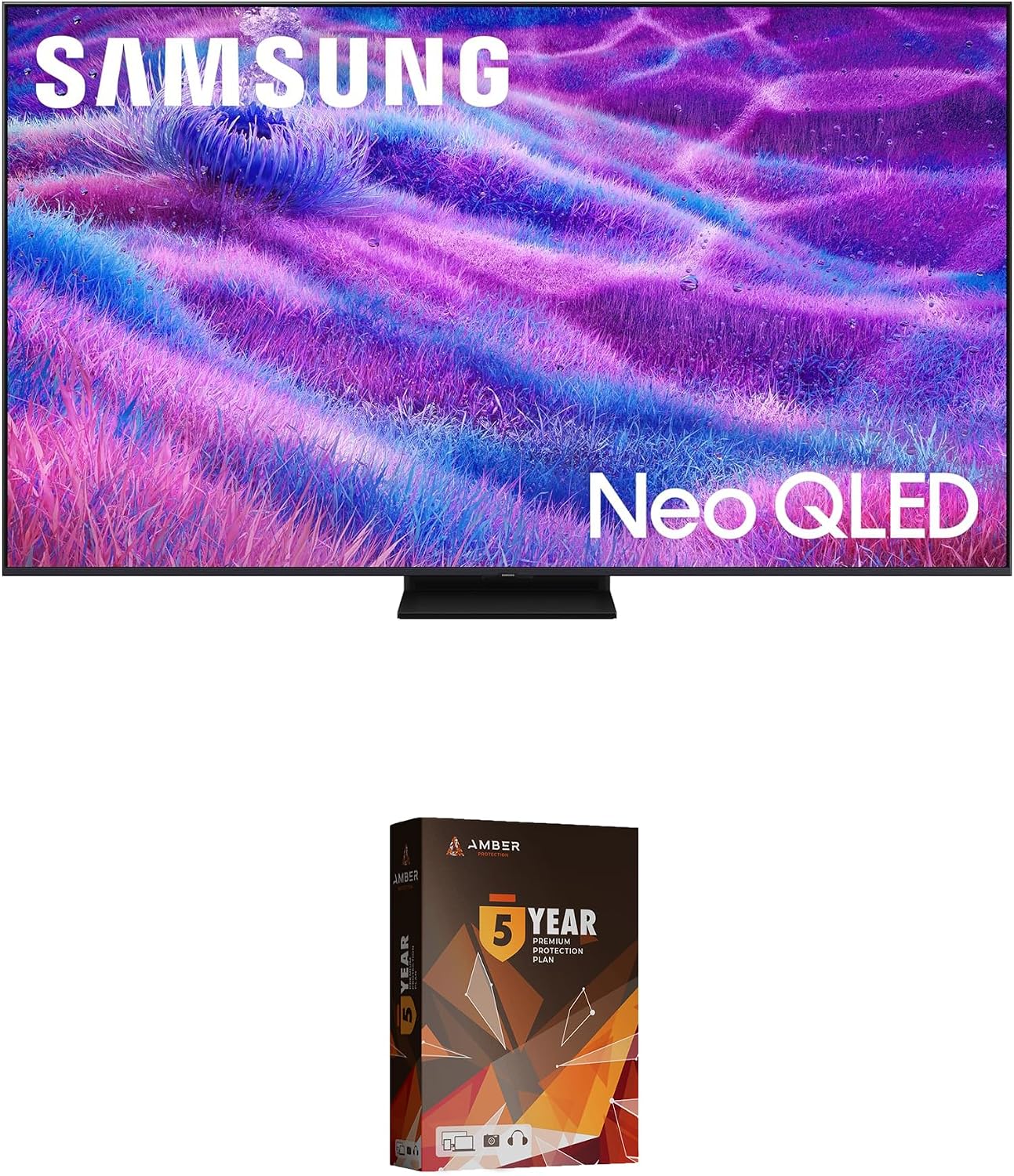 Samsung QN100QN80FFXZA 100 Inch Neo QLED QN80F Series Supreme UHD 4K TV with 5 Year Amber Protection Plan (2025)