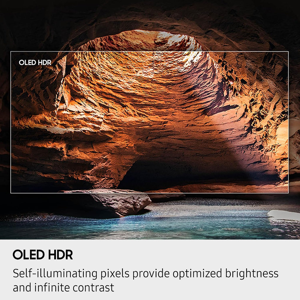 Samsung QN65S85FAFXZA 65 Inch OLED HDR 4K Smart TV with a Kanto PMX700 Pro Series Full Motion Dual Stud Mount (2025)