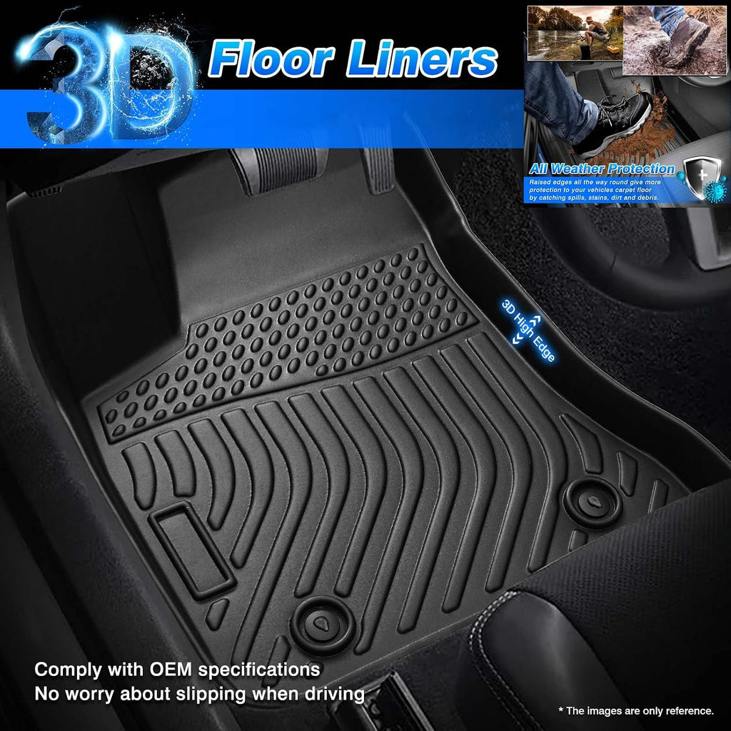 Cartist Floor Mats for Nissan Kicks 2018-2024, All Weather Cargo Liner for Nissan Kicks Accessories, Heavy Duty Car Mats, Car Accessories