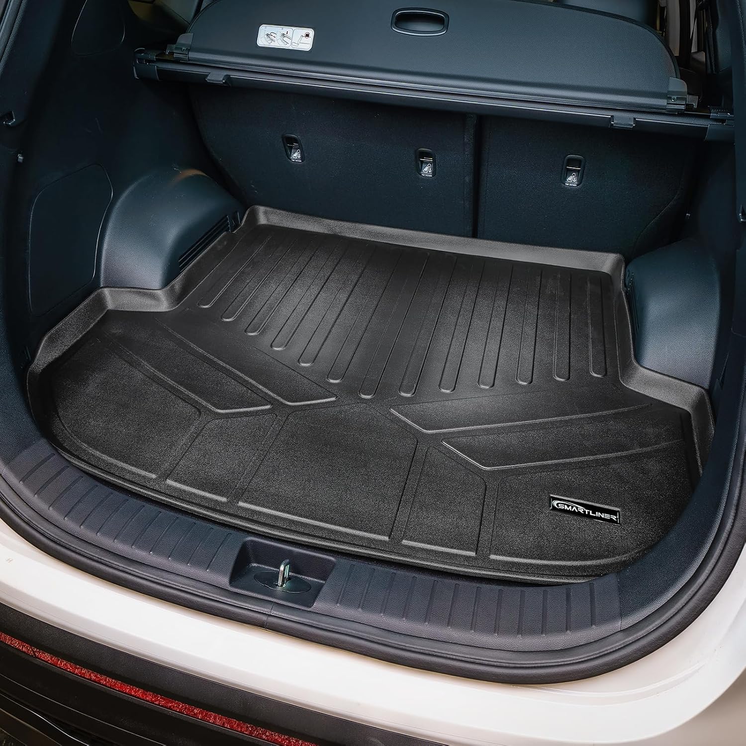 SMARTLINER Custom Fit Floor Mats 2 Rows and Cargo Liner Set Compatible with 2021-2023 Hyundai Santa Fe