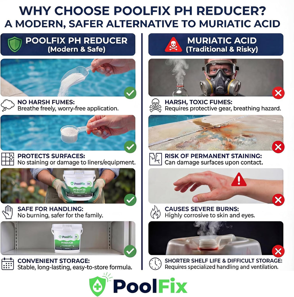 PH Reducer for Pools 45lb Bucket – Sodium Bisulfate Dry Acid for Swimming Pools, Spas & Hot Tubs, Lowers pH and Alkalinity, Prevent Cloudy Water & Balance pH Levels (45 Pounds)