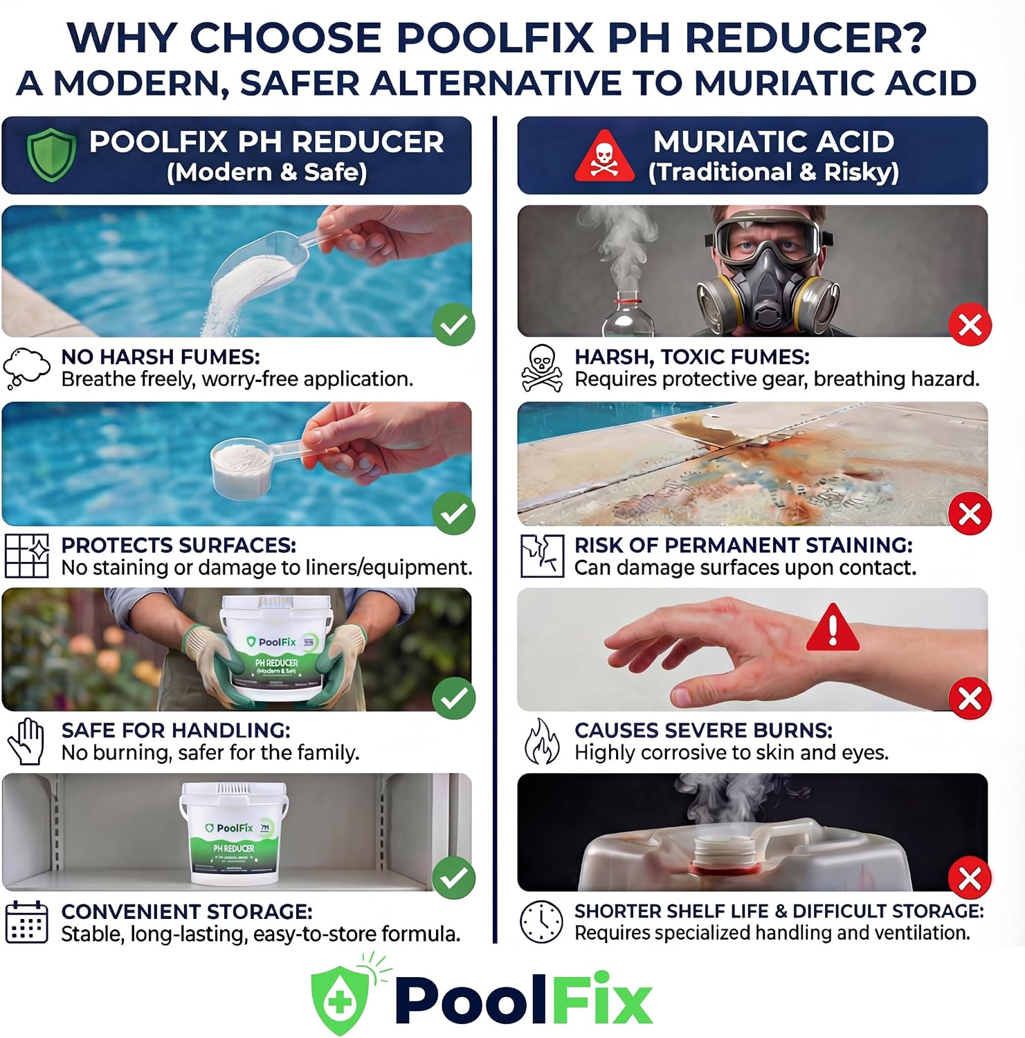 PH Reducer for Pools 45lb Bucket – Sodium Bisulfate Dry Acid for Swimming Pools, Spas & Hot Tubs, Lowers pH and Alkalinity, Prevent Cloudy Water & Balance pH Levels (45 Pounds)