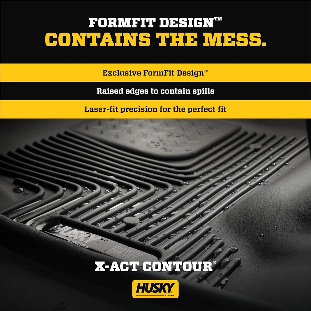 Husky Liners X-act Contour Floor Mats | Fits 2020-2026 Buick Encore GX, 2024-2026 Buick Envista & 2021-2026 Chevrolet Trailblazer | Front Row, 2-pc Black - 55601