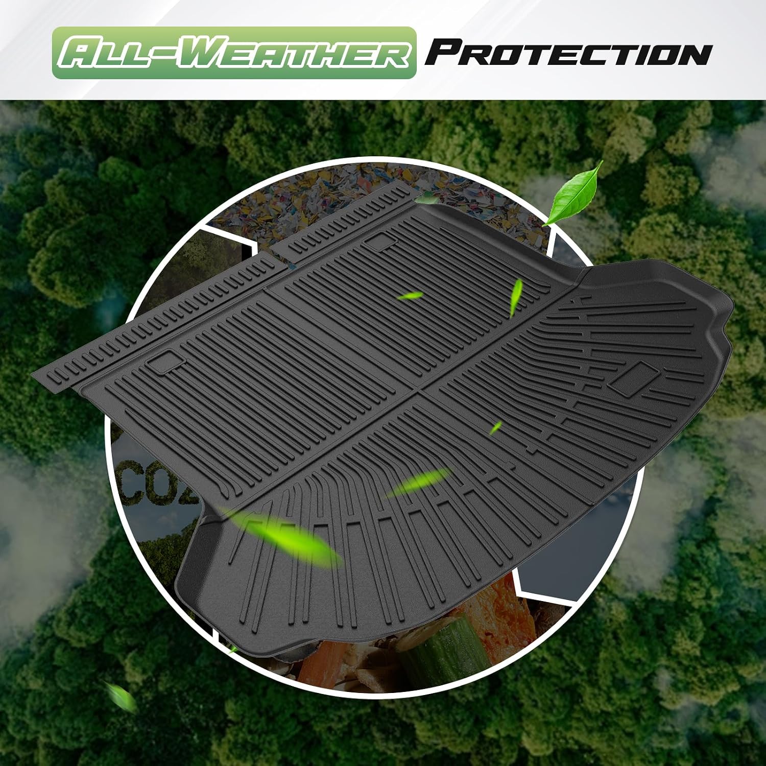 Cartist Floor Mats for Honda HR-V 2023 2024 2025 2026 (Gasoline & Hybrid), All Weather Cargo Liner & Door Sill Guards for HRV Accessories, Heavy Duty TPE Cargo Mats, Car Accessories