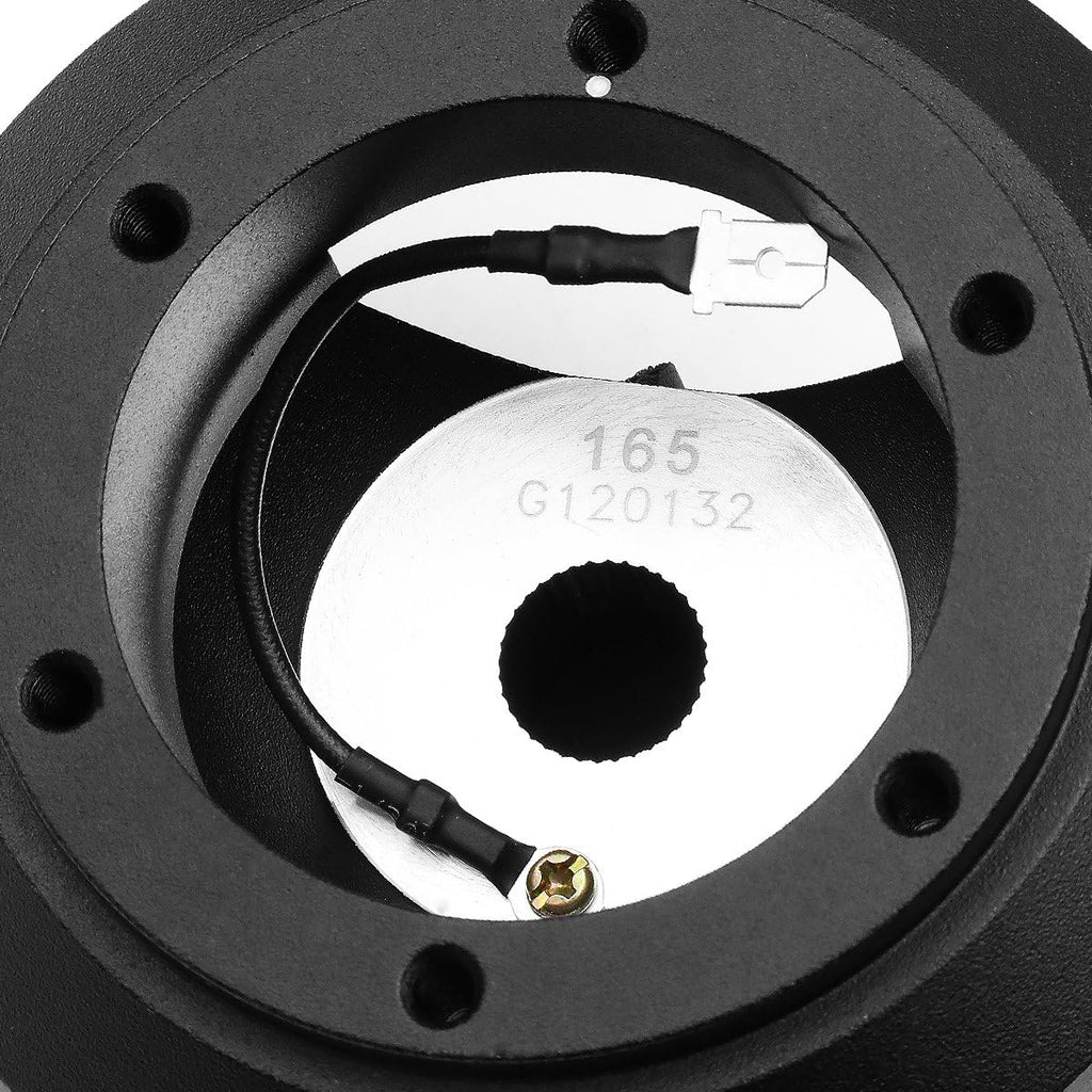 Auto Dynasty Replacement for Genesis/Veloster Powder-Coated NRG Steering Wheel 6-Hole Hub Adapter Kit + Set of Resistors