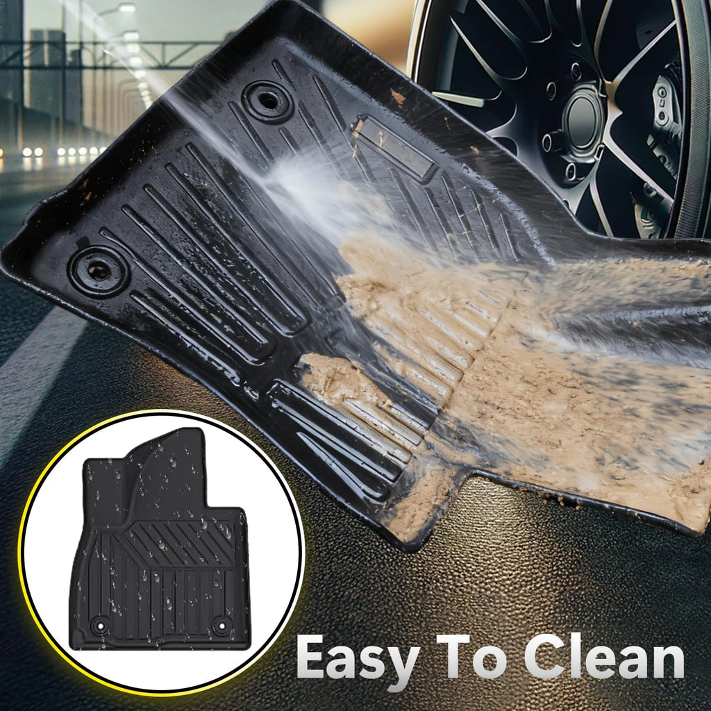 Floor Mats Compatible with Toyota Camry 2002-2006 CE/LE/SE/XLE,All Weather Protection Duarble TPE Cargo Liner with Trunk Mats Accessories Compatible with Toyota Camry 2002 2003 2004 2005 2006