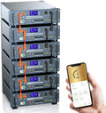 48V 600AH Lithium LiFePO4 Battery(6 Pack),Wifi/Bluetooth, Auto Fire Suppression,Built-in 100A BMS, 30720Wh Server Rack Battery with 3U Rack Mount Kit. for Solar Energy Storage, Home Backup Power