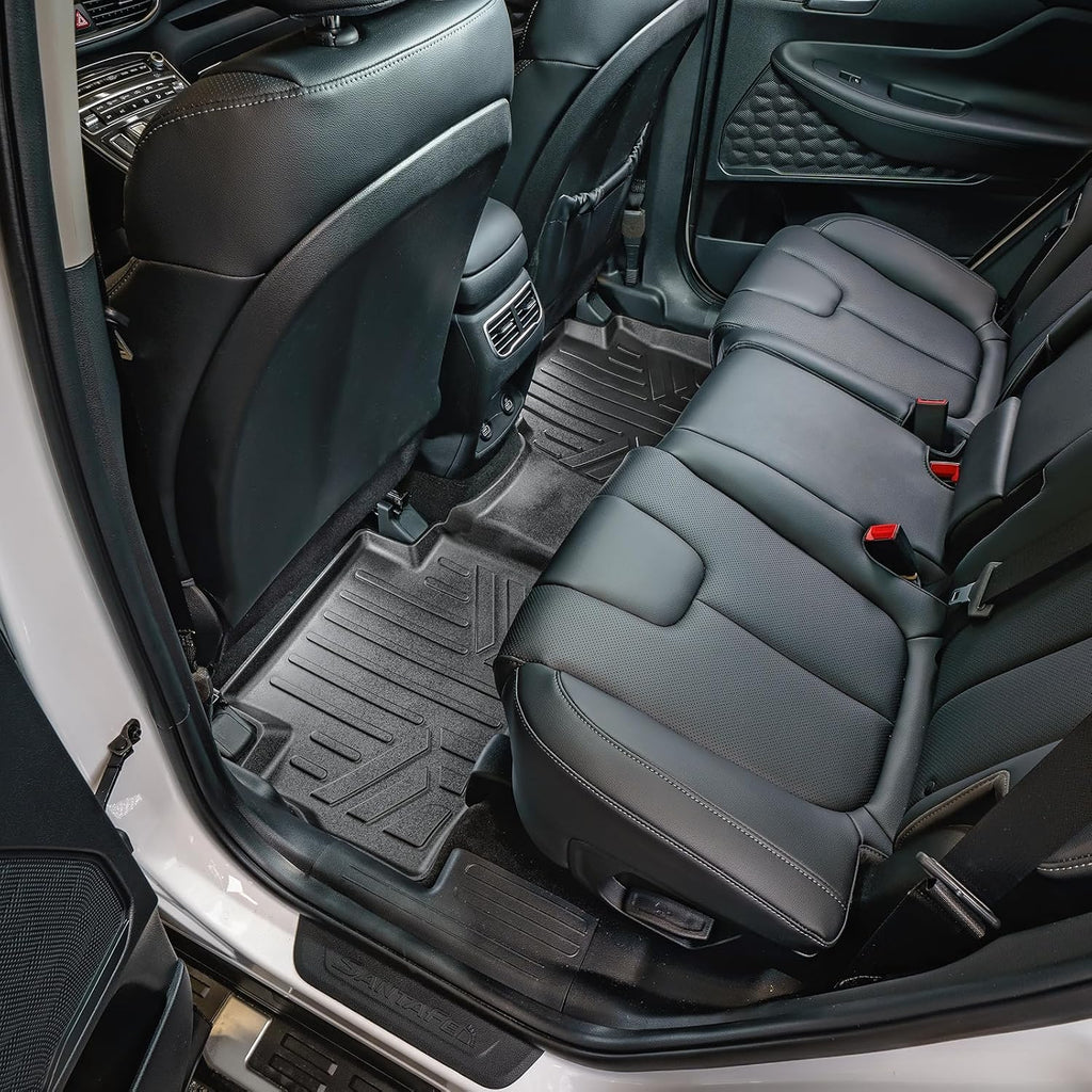 SMARTLINER Custom Fit Floor Mats 2 Rows and Cargo Liner Set Compatible with 2021-2023 Hyundai Santa Fe