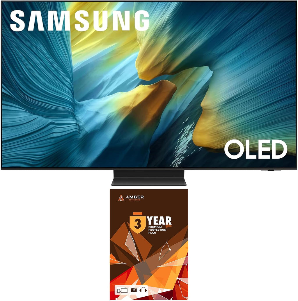 SAMSUNG QN65S95FAFXZA 65 Inch OLED HDR Pro 4K Smart TV with Q-Symphony Pro and 3 Year Amber Protection Plan (2025)