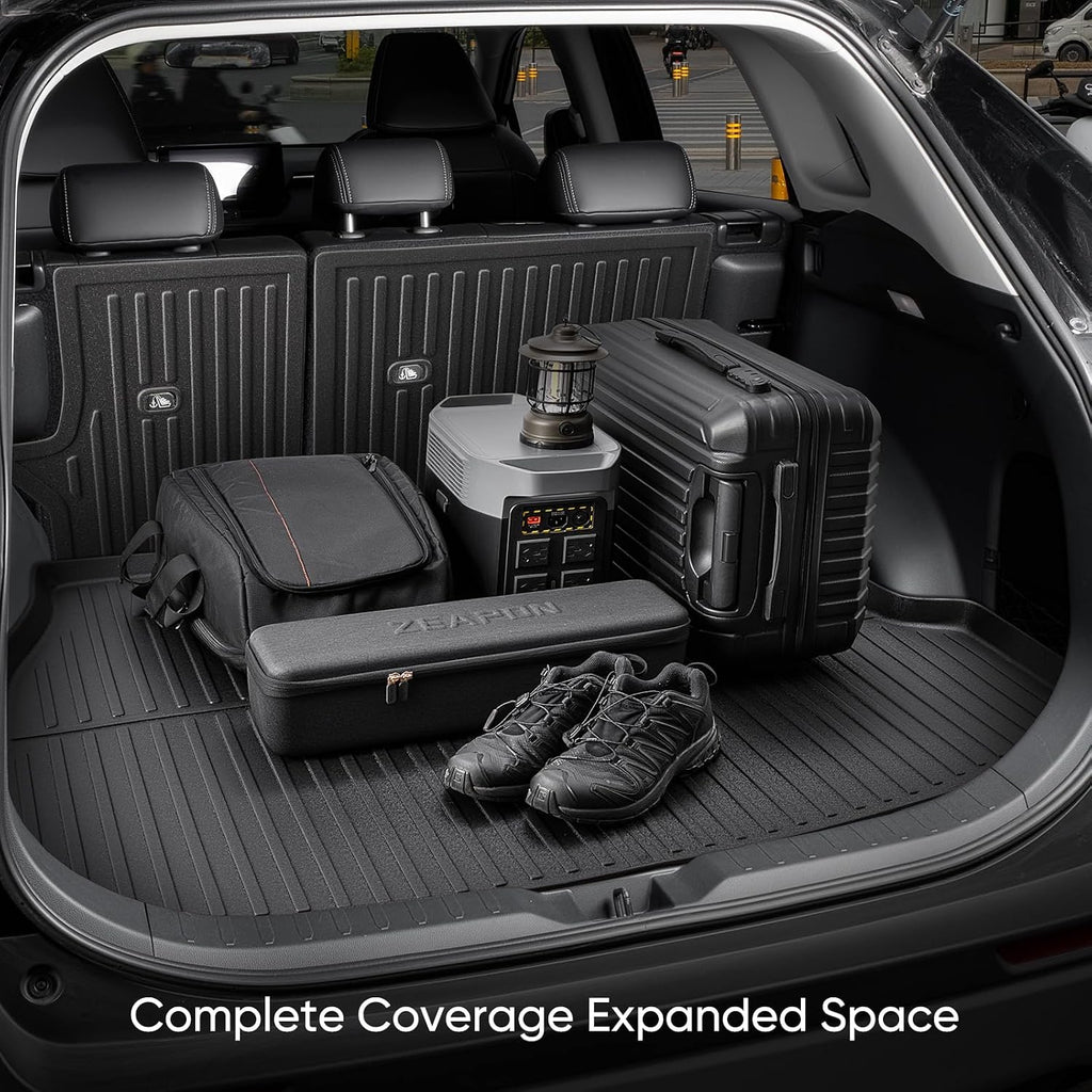 CreekT® Floor Mats for Toyota Rav4 2019-2025(Include Hybrid)-All Weather Full Set Waterproof Heavy Duty TPE Cargo Liner Back Seat Cover Backreat Protector for Toyota Rav 4 Accessories LE XLE Limited