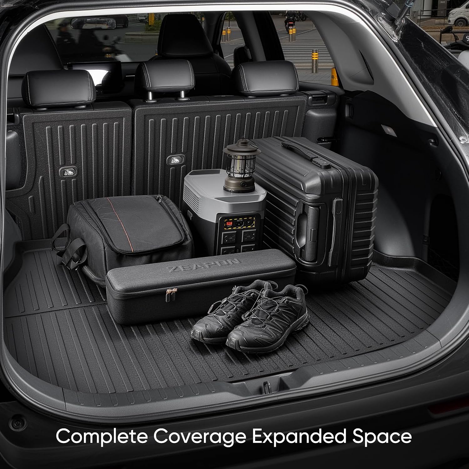 CreekT® Floor Mats for Toyota Rav4 2019-2025(Include Hybrid)-All Weather Full Set Waterproof Heavy Duty TPE Cargo Liner Back Seat Cover Backreat Protector for Toyota Rav 4 Accessories LE XLE Limited